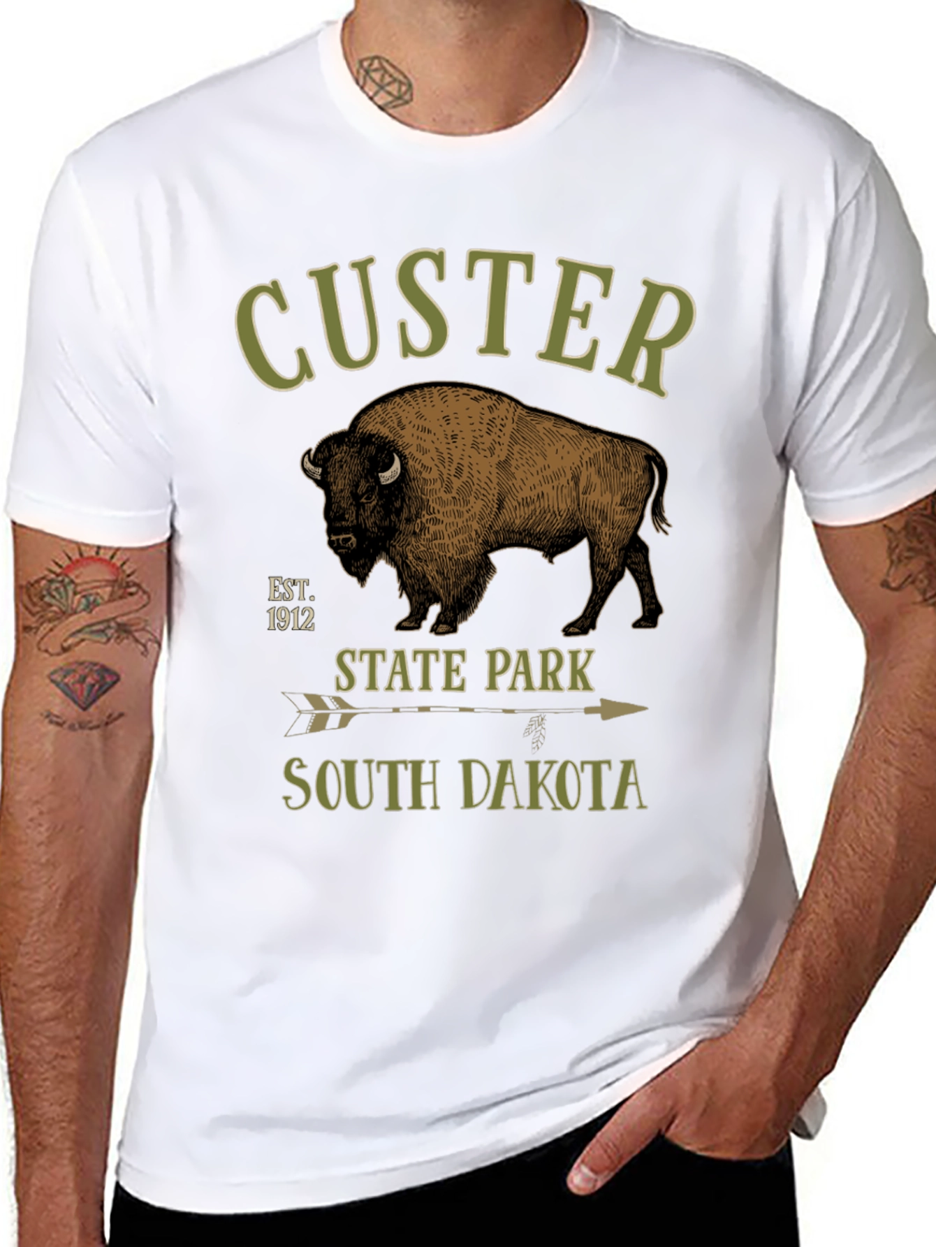 Custer State Park T-Shirt - Bison Design