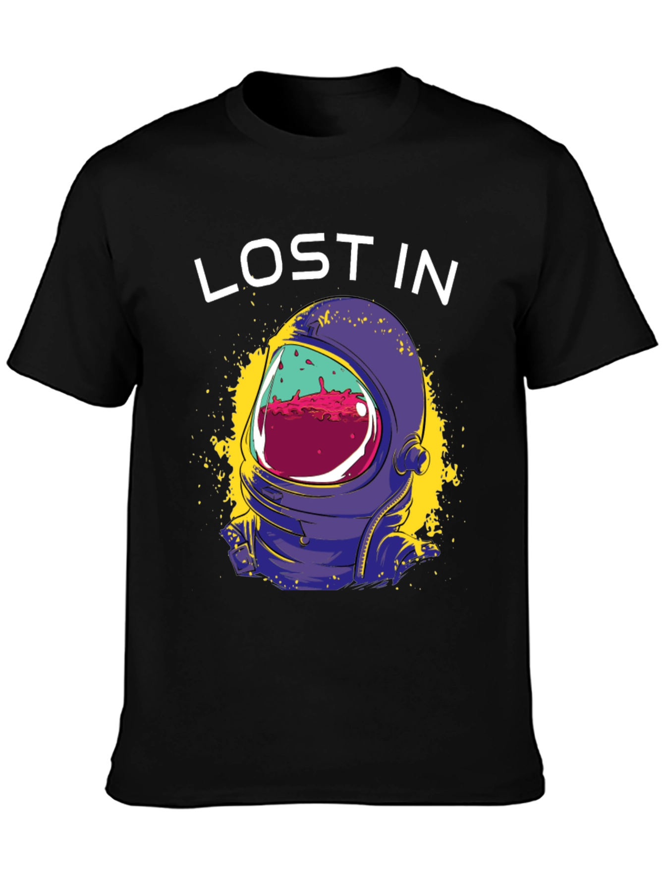 Lost In Space Graphic Tee - Astronaut Helmet Design