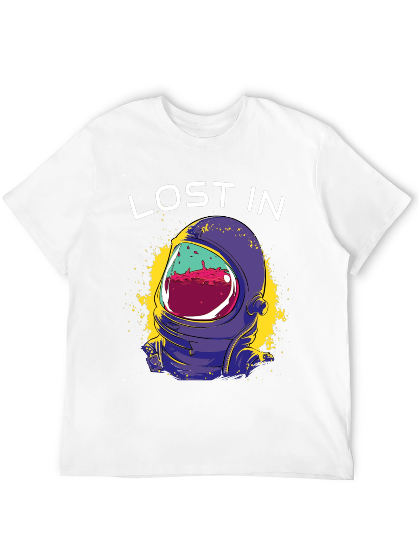 Lost In Space Graphic Tee - Astronaut Helmet Design