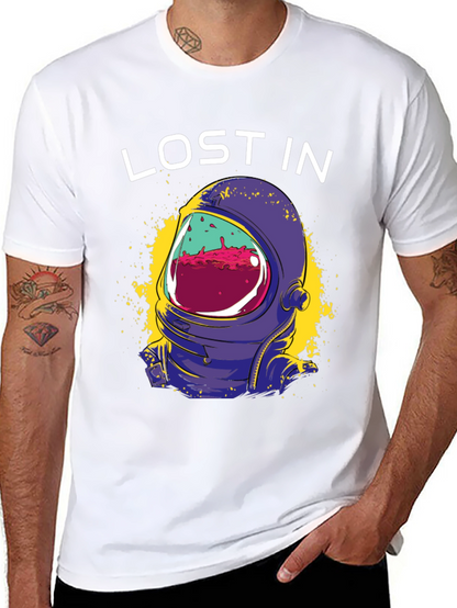 Lost In Space Graphic Tee - Astronaut Helmet Design