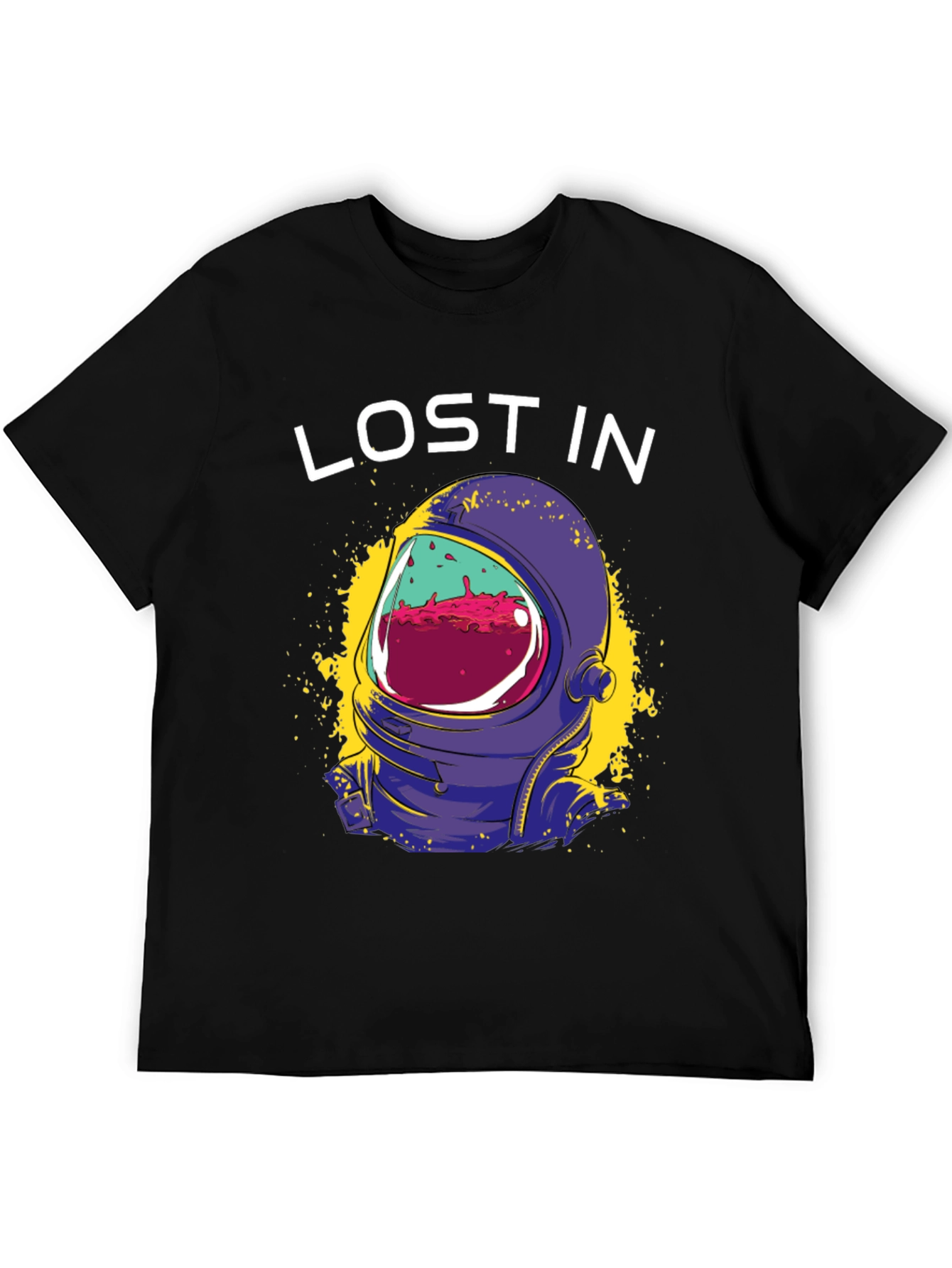 Lost In Space Graphic Tee - Astronaut Helmet Design