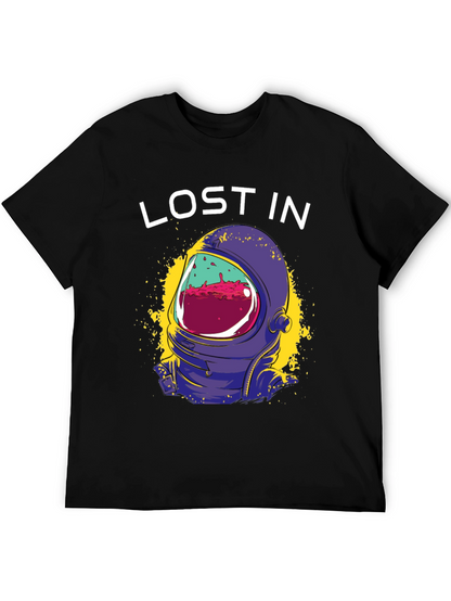 Lost In Space Graphic Tee - Astronaut Helmet Design