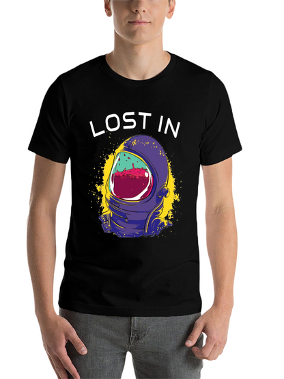 Lost In Space Graphic Tee - Astronaut Helmet Design