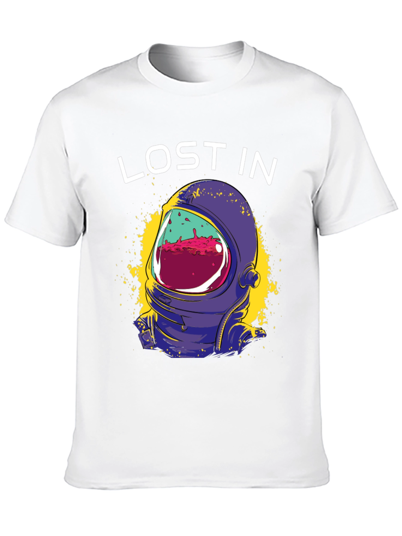 Lost In Space Graphic Tee - Astronaut Helmet Design