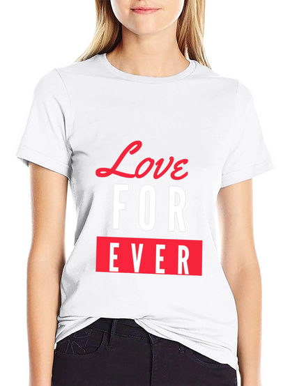 Love Forever Graphic Tee - Stylish Black T-Shirt