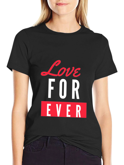 Love Forever Graphic Tee - Stylish Black T-Shirt