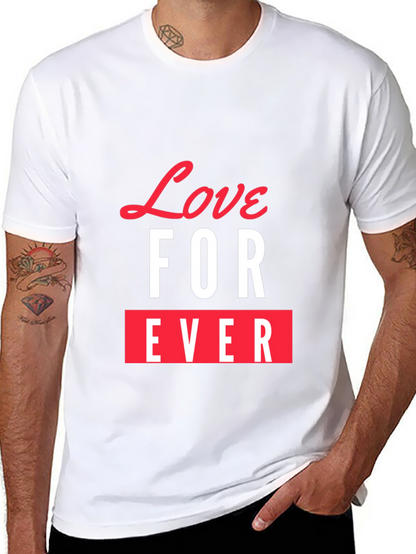 Love Forever Graphic Tee - Stylish Black T-Shirt