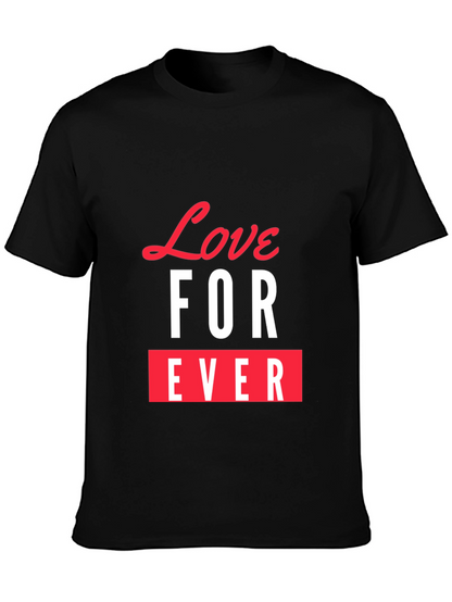 Love Forever Graphic Tee - Stylish Black T-Shirt