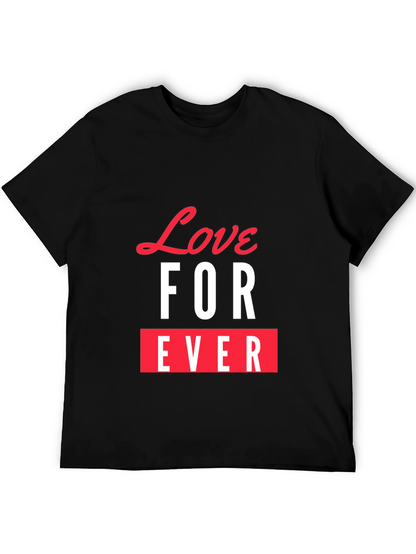 Love Forever Graphic Tee - Stylish Black T-Shirt