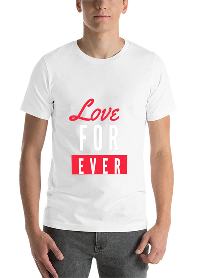 Love Forever Graphic Tee - Stylish Black T-Shirt