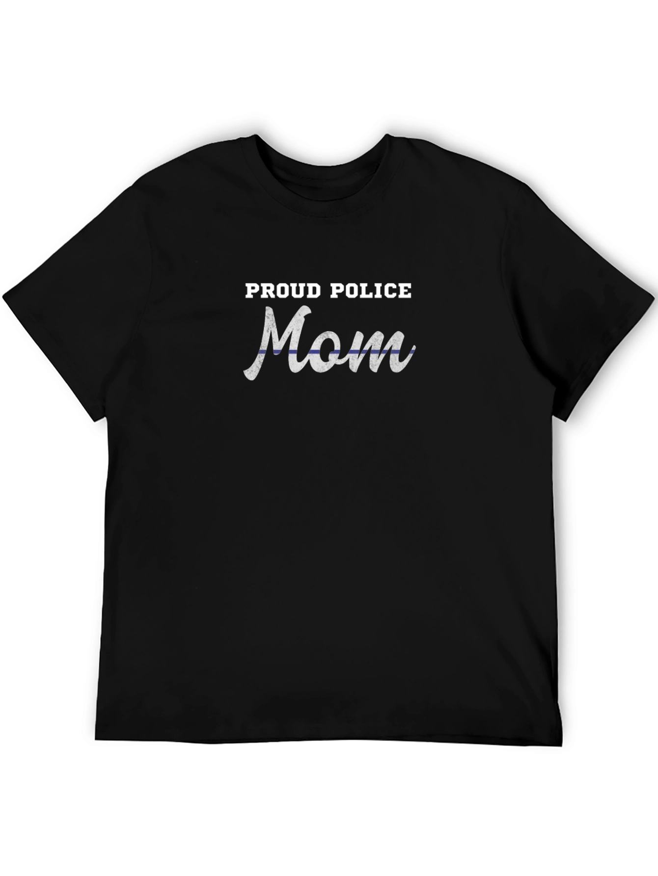 Proud Police Mom T-Shirt - Thin Blue Line