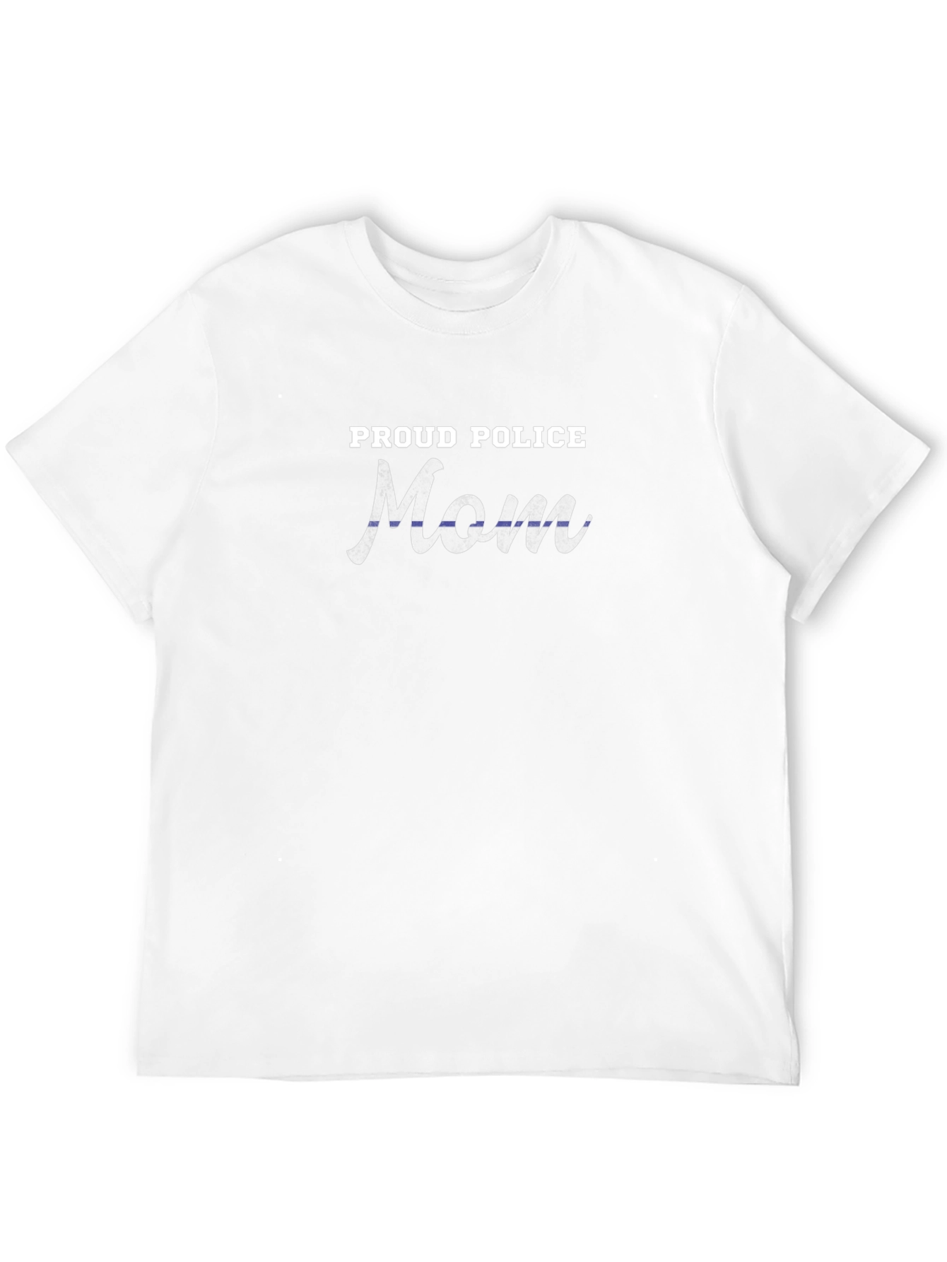 Proud Police Mom T-Shirt - Thin Blue Line