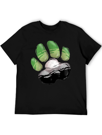Green Paw Print T-Shirt