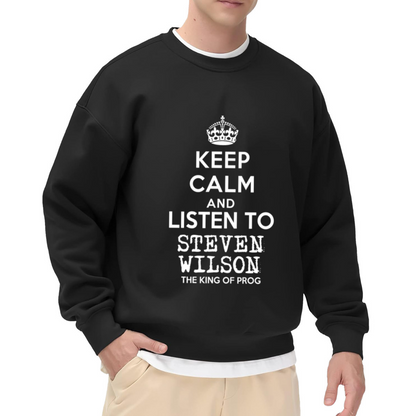 Keep Calm And Listen To Steven Wilson King Of Prog Rock Fan Crewneck Sweatshirt