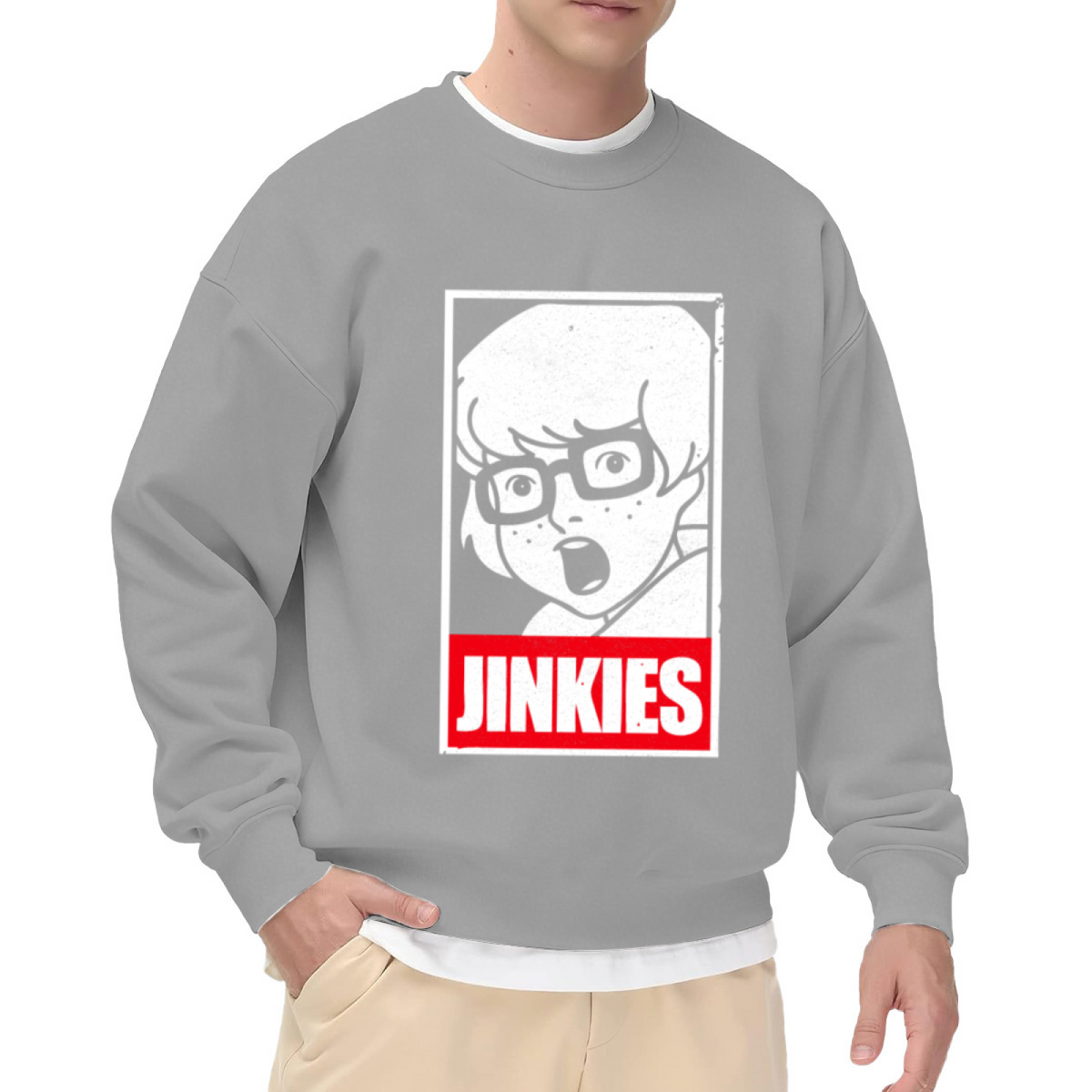 Jinkies Velma Scooby?Doo Retro Cartoon Fan Crewneck Sweatshirt