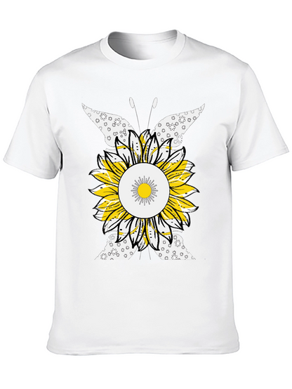 Sunflower Butterfly Graphic Tee