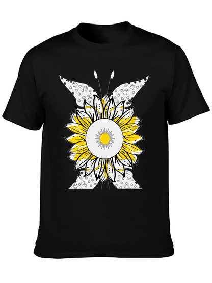 Sunflower Butterfly Graphic Tee