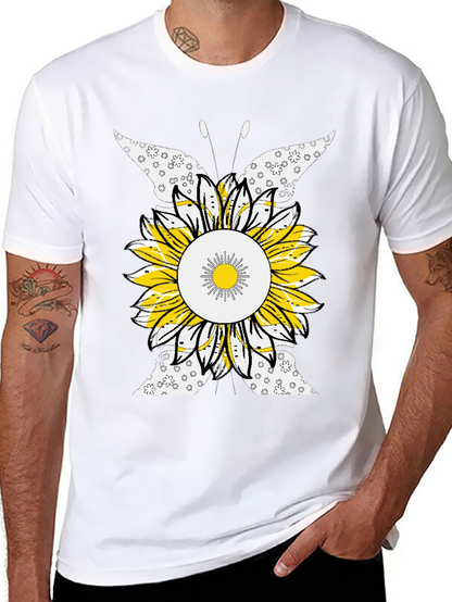 Sunflower Butterfly Graphic Tee