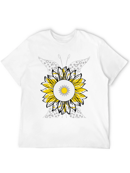 Sunflower Butterfly Graphic Tee