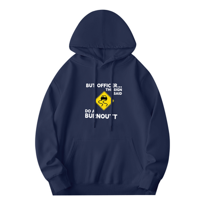 Officer Joke Car Enthusiast Navy?Tone Hoodie