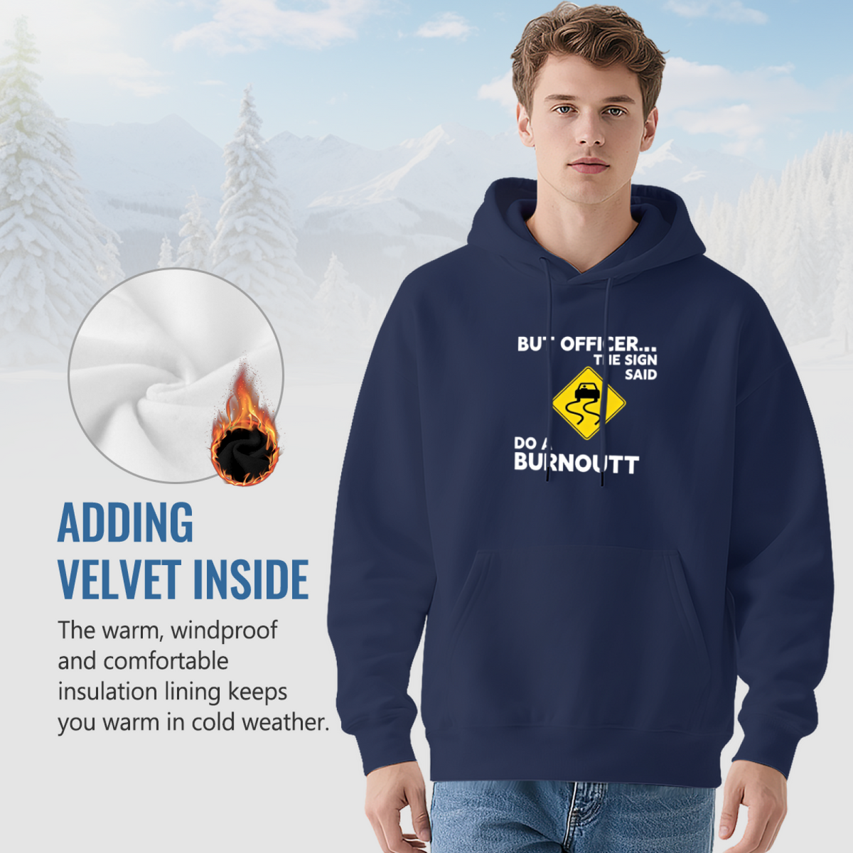 Officer Joke Car Enthusiast Navy?Tone Hoodie