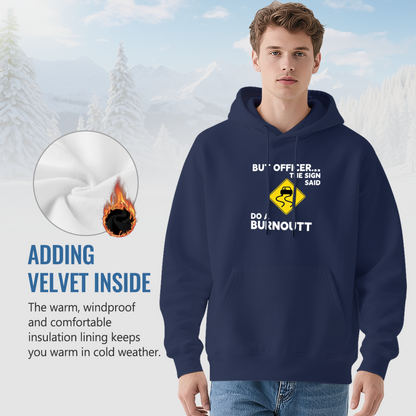 Officer Joke Car Enthusiast Navy?Tone Hoodie