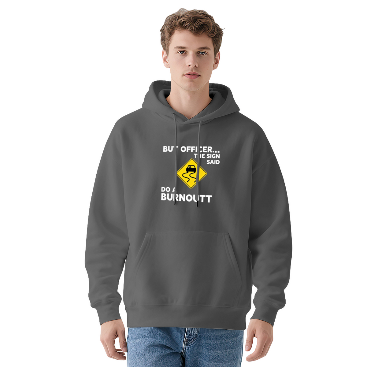 Officer Joke Car Enthusiast Navy?Tone Hoodie