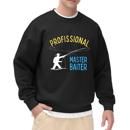 Professional Master Baiter Fishing Humor Crewneck Sweatshirt