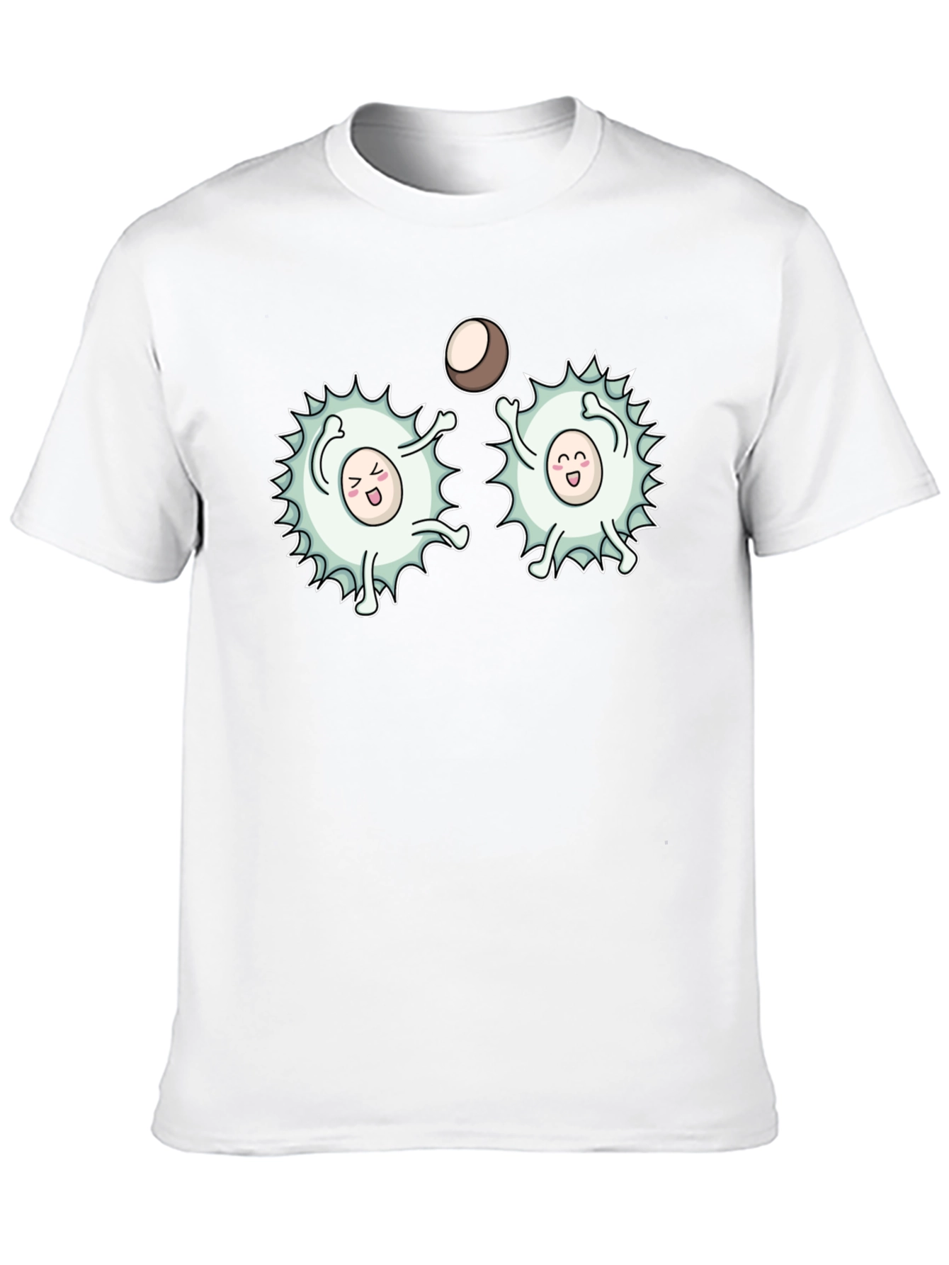 Funny White Blood Cells Playing Ball Black T-Shirt