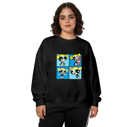Bubbles Powerpuff Girls Retro Cartoon Crewneck Sweatshirt