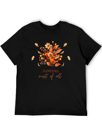 Fall Flowers Graphic T-Shirt