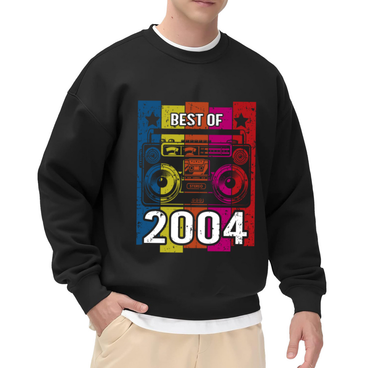 Retro Bowling Ball & Pin Sport Hobby Graphic Crewneck Sweatshirt