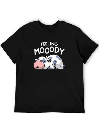 Feeling Moody Cow Graphic T-Shirt