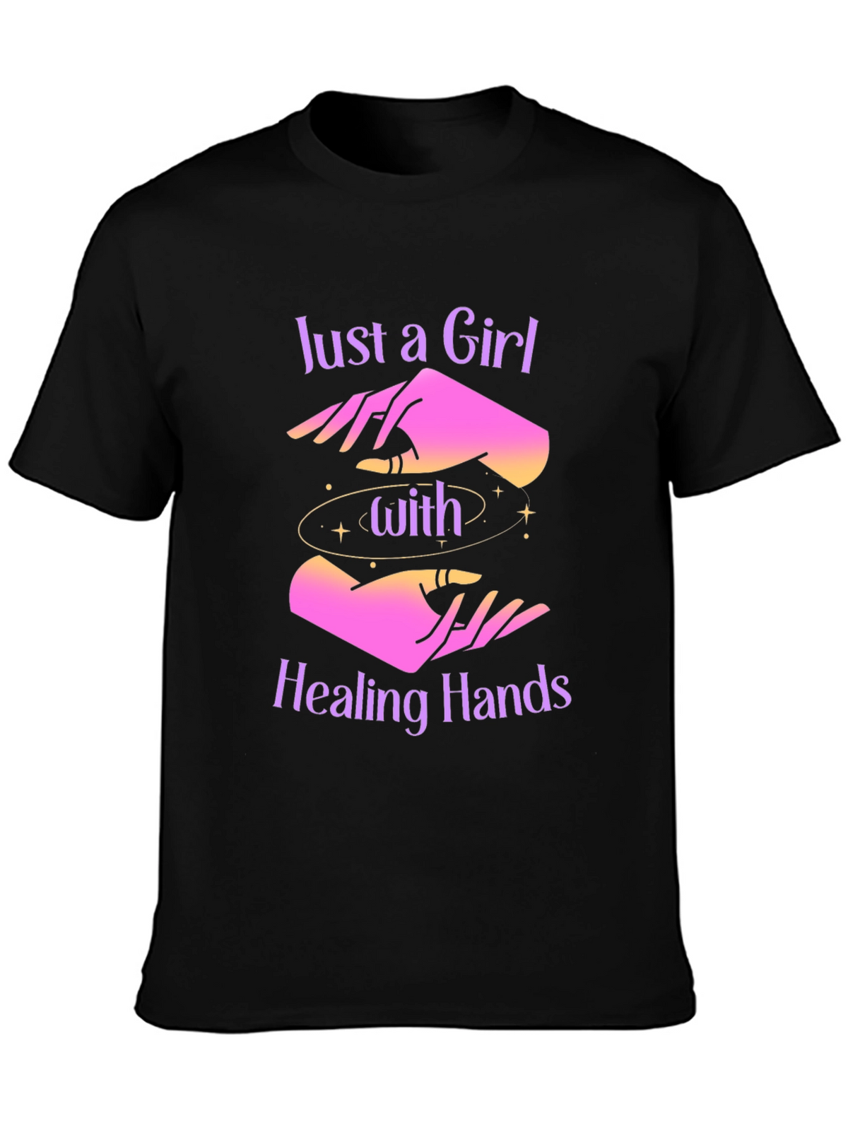 Healing Hands Graphic Tee - Mystical Comfort