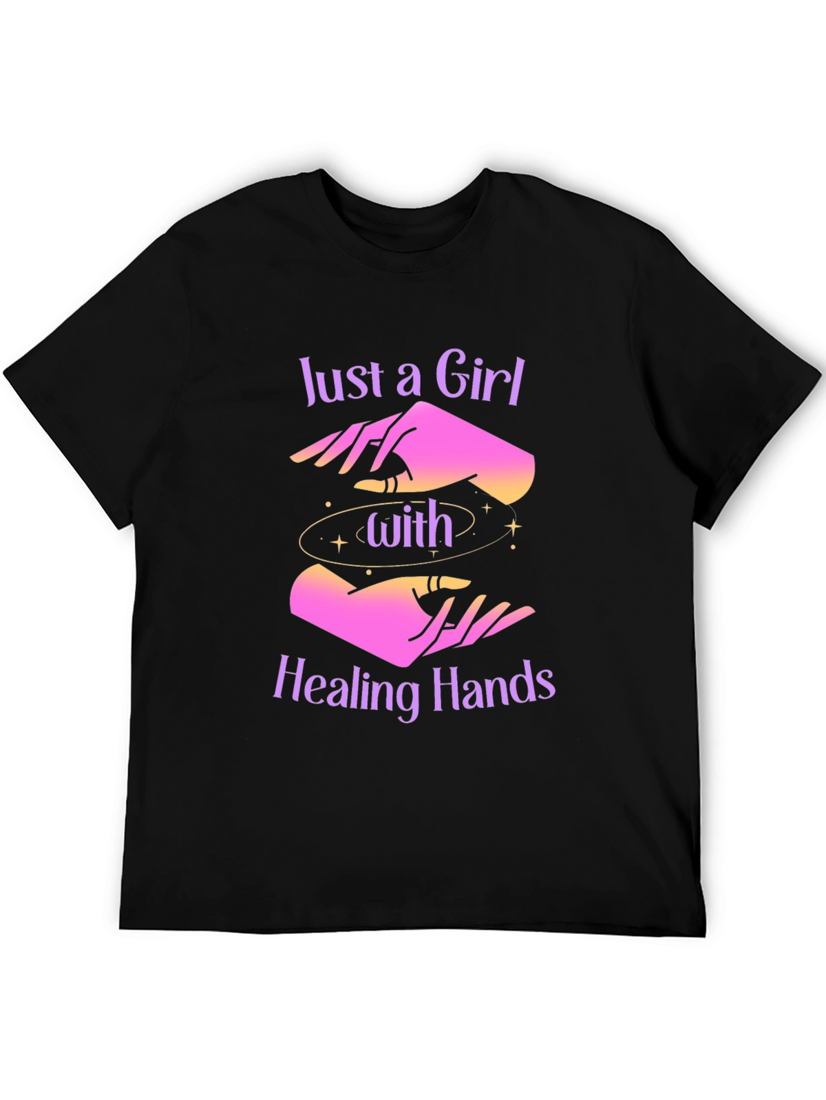 Healing Hands Graphic Tee - Mystical Comfort