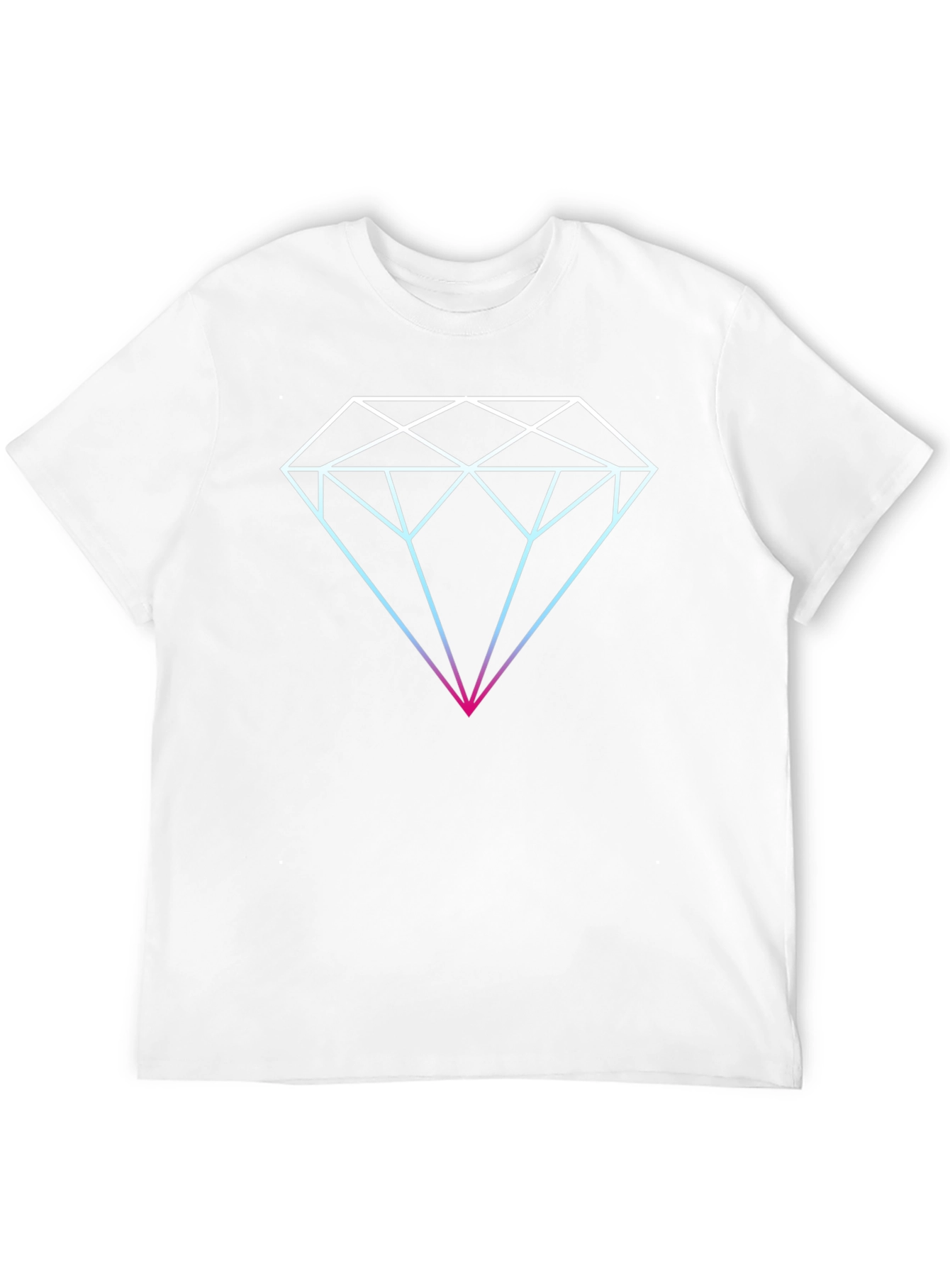 Geometric Diamond Graphic T-Shirt - Mens Black Tee