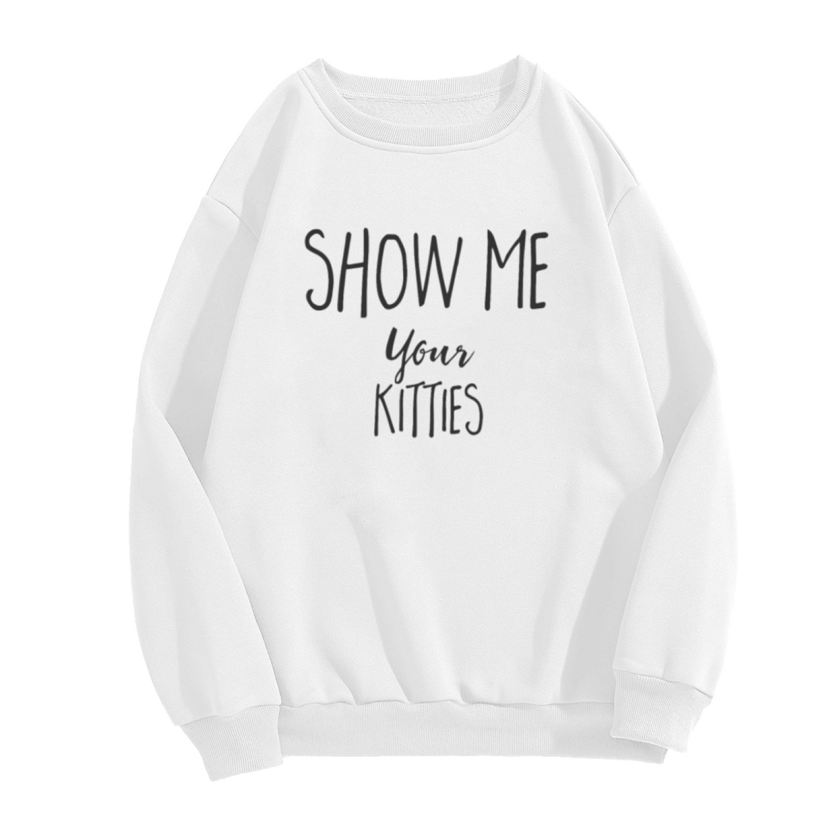 Funny No Bad Days Positive Slogan Graphic Crewneck Sweatshirt