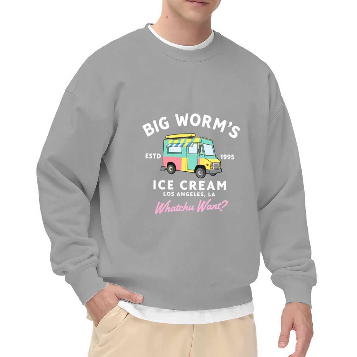 Big Worm¡¯s Ice Cream Truck 1995 Friday Movie Crewneck