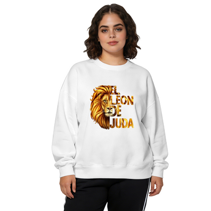El Leon De Juda Golden Lion Art Crewneck Sweatshirt
