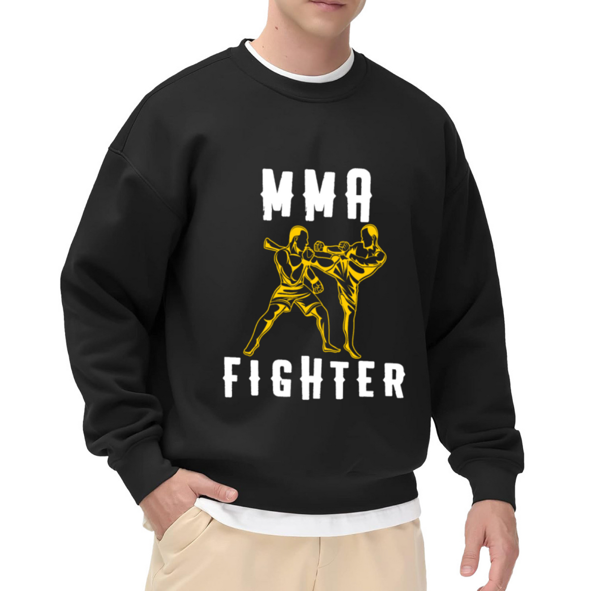 MMA Fighter Martial Arts Combat Sports Crewneck Sweatshirt