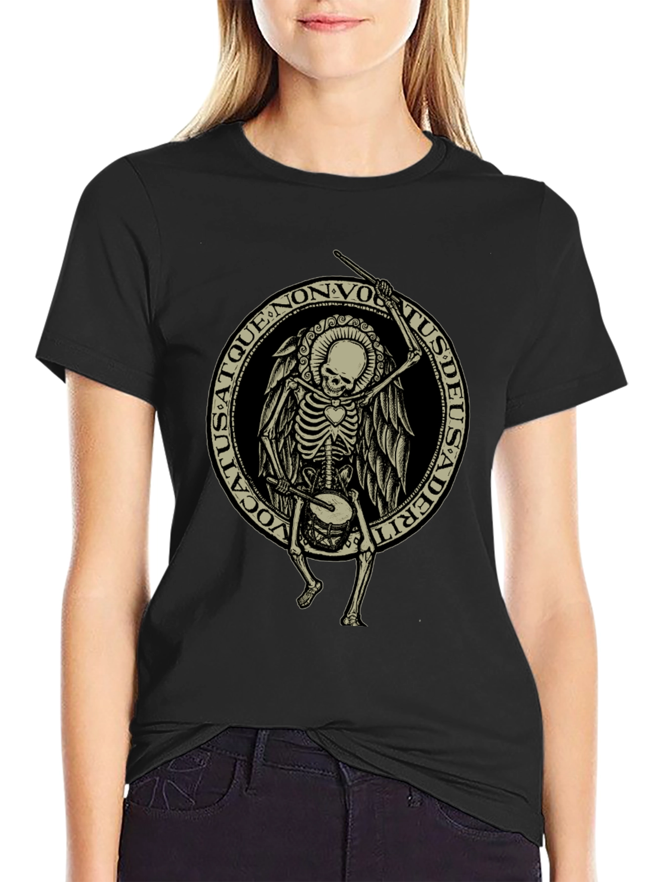 Skeleton Drummer Graphic Tee