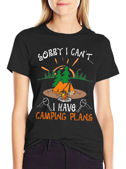 Camping Plans Graphic T-Shirt