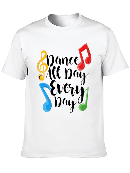Dance All Day T-Shirt - Musical Notes Graphic Tee