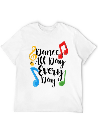 Dance All Day T-Shirt - Musical Notes Graphic Tee