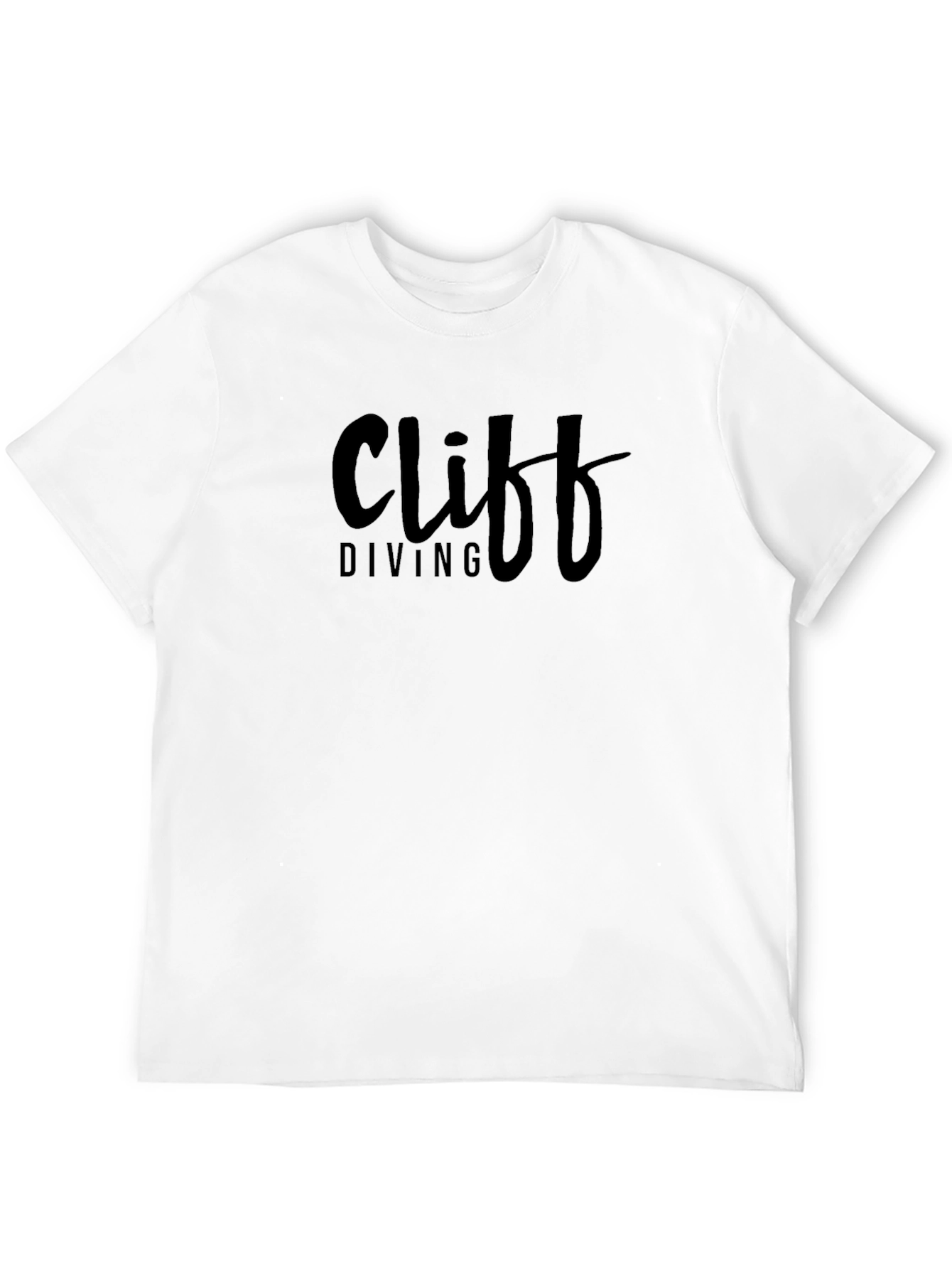 Cliff Diving Black T-Shirt for Adventurous Spirits