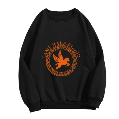 Camp Half?Blood Pegasus Mythology Themed Crewneck Sweatshirt