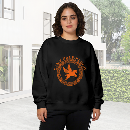 Camp Half?Blood Pegasus Mythology Themed Crewneck Sweatshirt