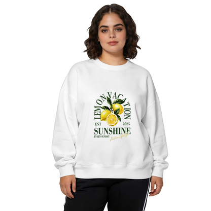 Lemon Vacation Sunshine Summer Vibe Crewneck Sweatshirt