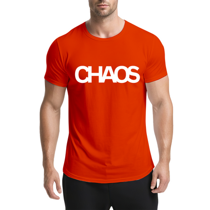 Minimal Chaos Letter Dark Navy T-Shirt, Dark Cool Daily Basic Oversized Tee