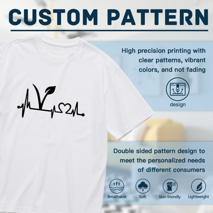 Pastel Purple & Orange Monarch Butterflies Flowing Graphic Tee